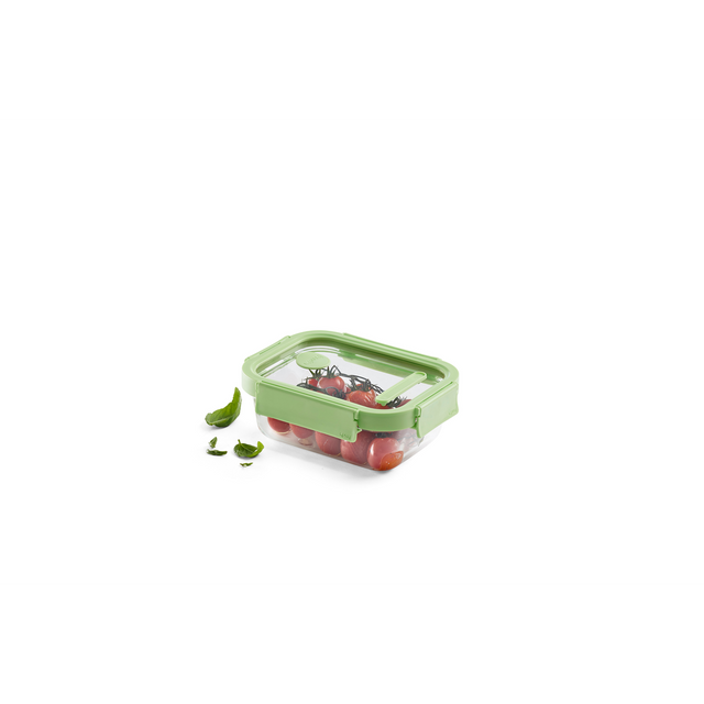 Recipiente hermético 100% de vidrio 640 ml rectangular