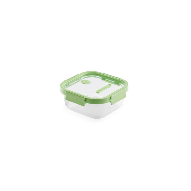 Recipiente hermético 100% de vidrio 1100 ml cuadrado