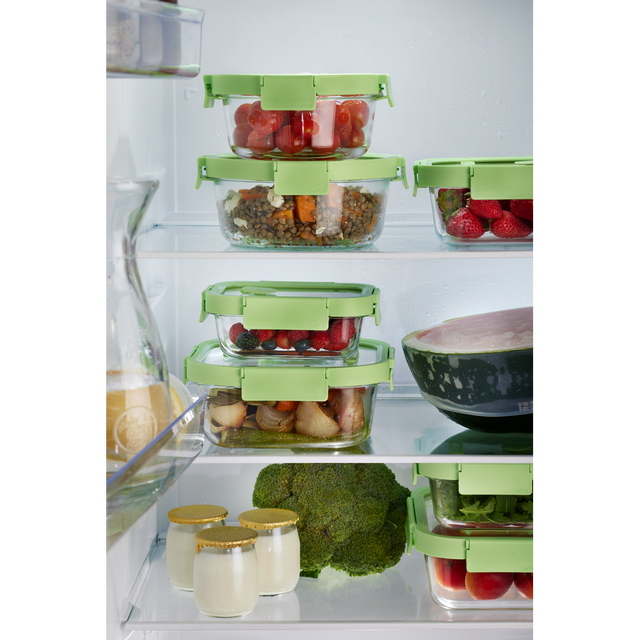 Recipiente hermético 100% de vidrio 650 ml Rojoondo