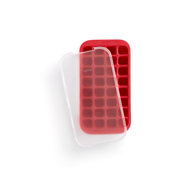 Cubetera con tapa industrial Roja