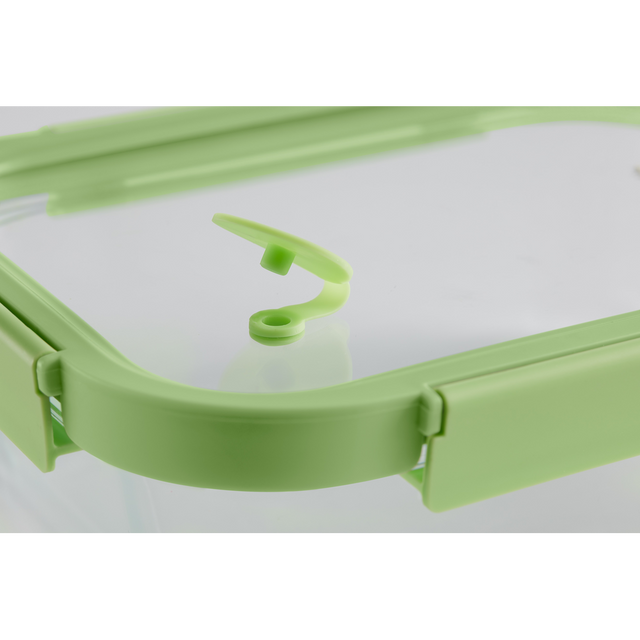 Recipiente hermético 100% de vidrio 370 ml rectangular