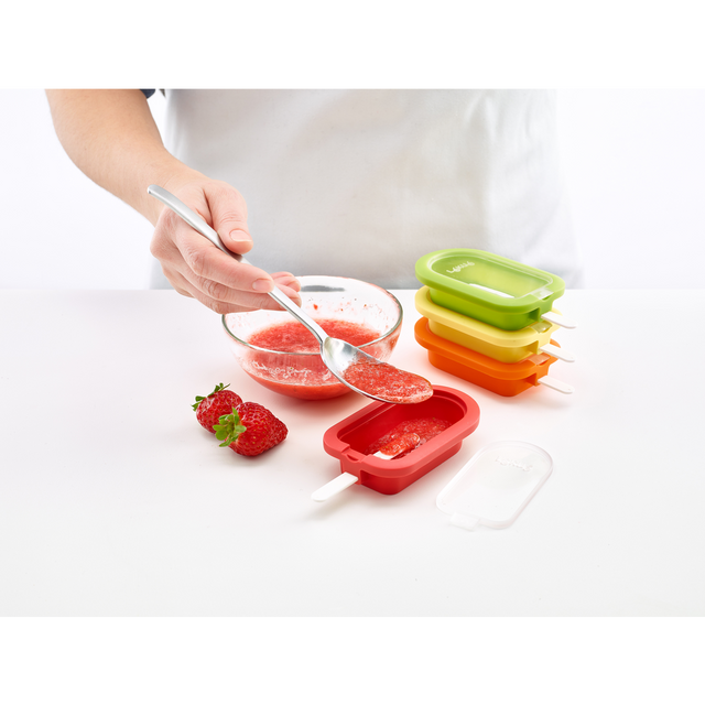 Kit de 4 moldes de helado apilables