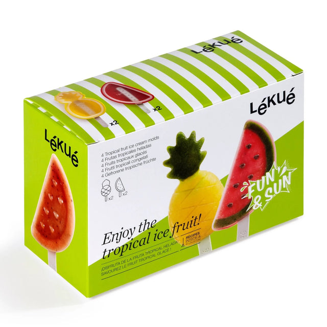 Kit 4 Moldes para Helados de Frutas Tropicales | Lékué