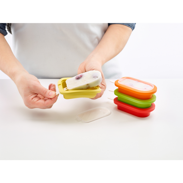 Kit de 4 moldes de helado apilables