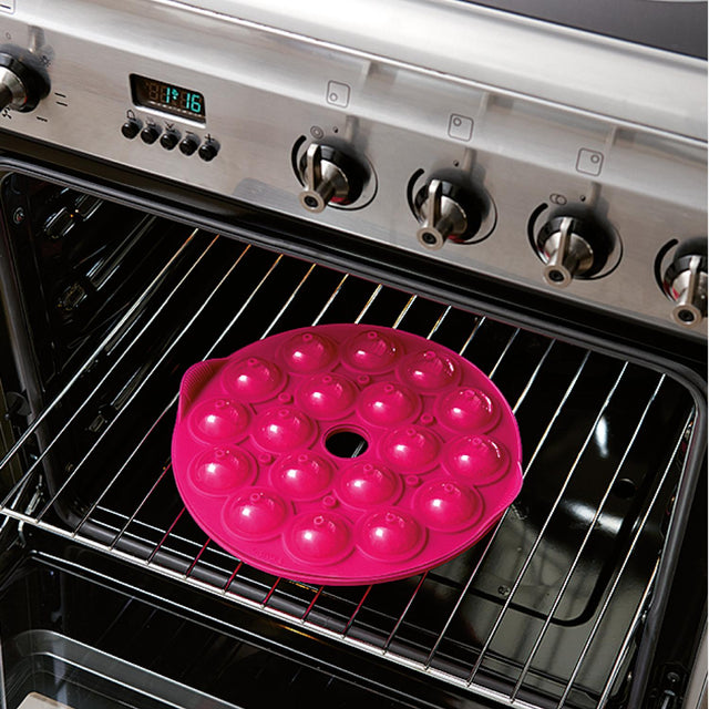Molde cake pop 18 cavidades rosado