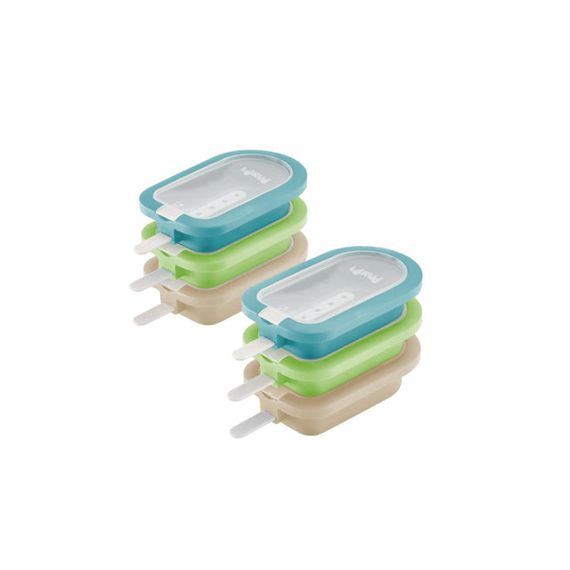 Kit de 6 moldes de helado apilables mediterraneos