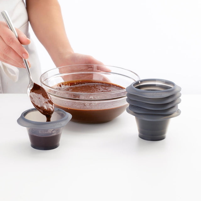 Molde para volcan de chocolate set de 6 unidades