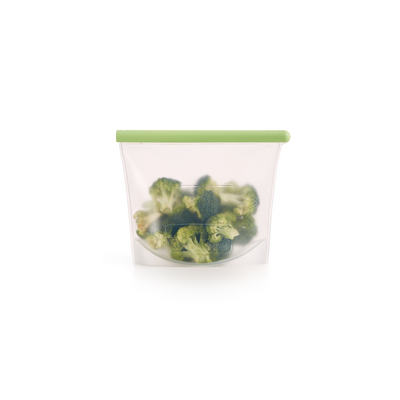 Bolsa Hermética Reutilizable de Silicona Platino 1 Litro