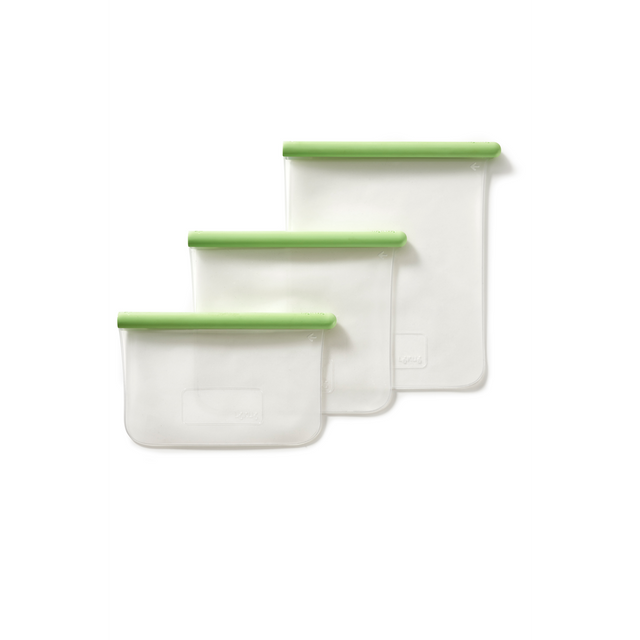 Set de 3 bolsas reutilizables planas