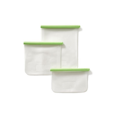 Set de 3 bolsas reutilizables planas