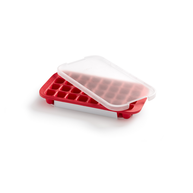 Cubetera con tapa industrial Roja