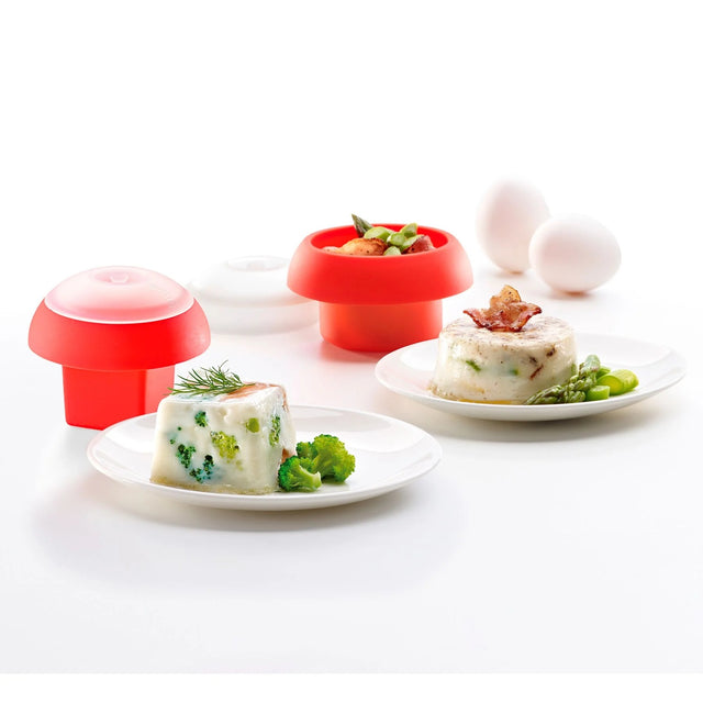 Kit 2 Moldes para Cocinar Huevos en Microondas Ovo