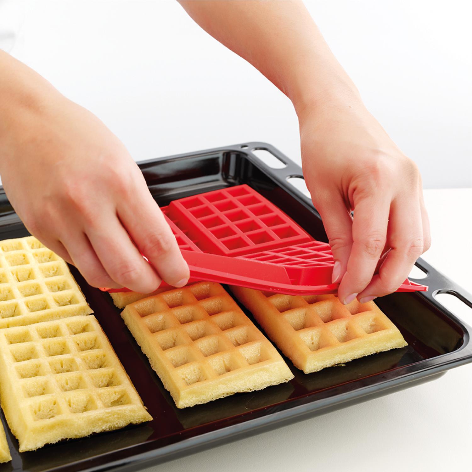 Molde de silicona para waffles Set de 2 unidades