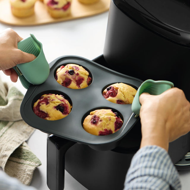 Mini pinza silicona cocina set de 2 unidades