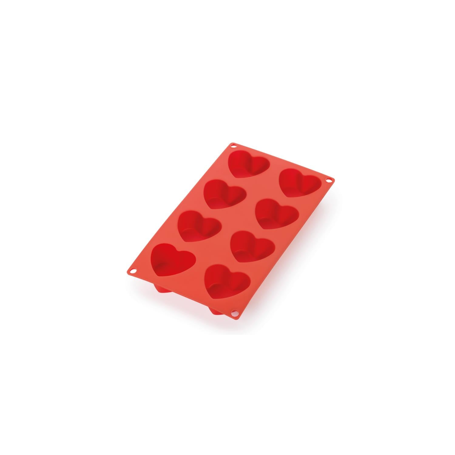 Molde mini corazones 8 cavidades