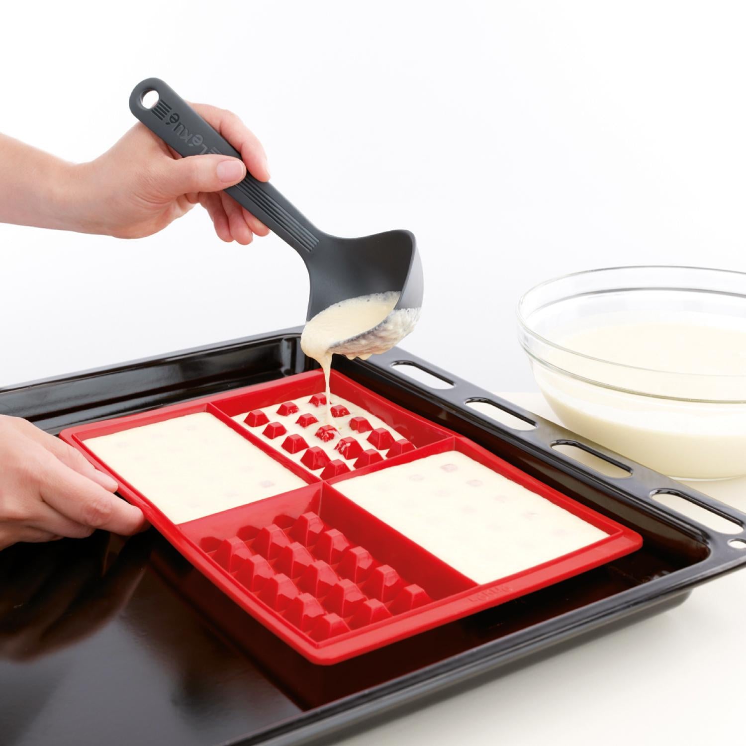 Molde de silicona para waffles Set de 2 unidades