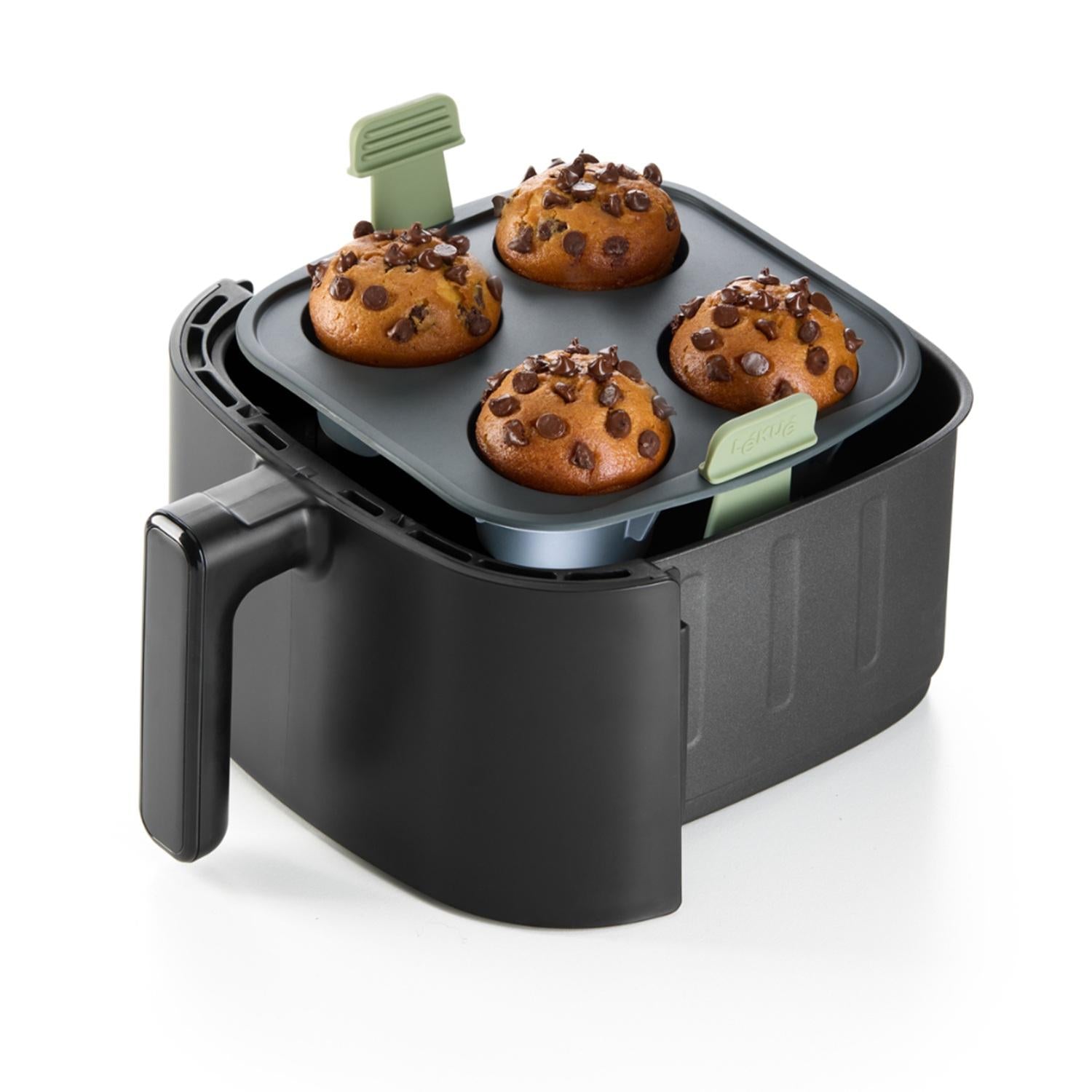 Molde de muffins para freidora de aire 4 cavidades