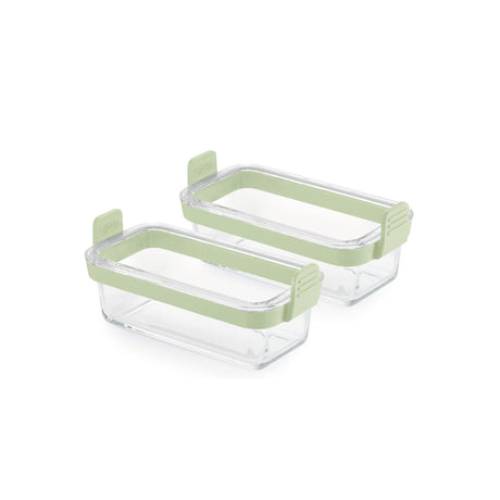 Molde rectangular de vidrio para freidora de aire set de 2