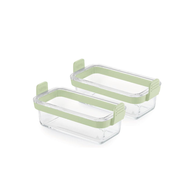Molde rectangular de vidrio para freidora de aire set de 2
